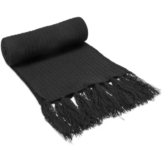 Nebraska Acrylic Scarf Black Unbranded